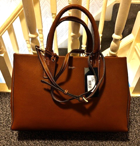 Medium leather handbag with - medium,