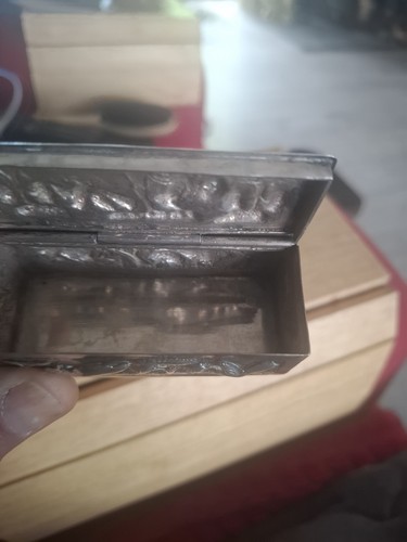 Sterling silver snuff - silver, box