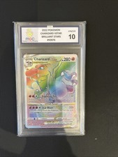 Charizard VSTAR 174/172 Rainbow Secret Rare Brilliant Stars MGC 10