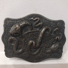 Vintage Vans Skate Skateboarding Snake Buckle Original Leather Belt  100cm