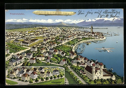 Postcard friedrichshafen - postcard,