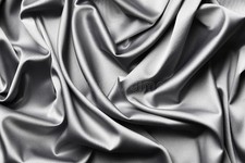 Silk Duvet Set Includes- Quilt Cover-Fitted Sheet-2 Pillowcases, King Size, Grey