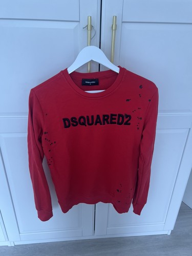 Dsquared2 red logo - logo, sweatshirt