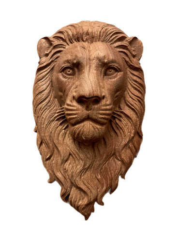 Lion head hand carving corbel - ,