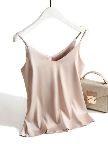 Womens silk satin camisole - womens,