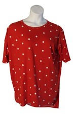 Lularoe M Red White Polka Dot Irma Shirt Tunic Minnie Mouse Inspired