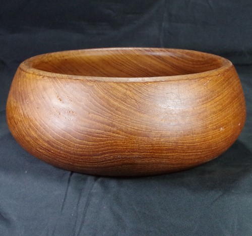 Teak bowl large mid - large,