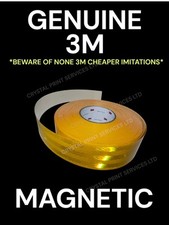 MAGNETIC Reflective 50mm Side Strip PER METRE This Is GENUINE 3M Genuine 3M