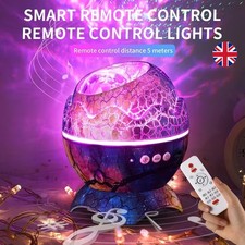 LED Galaxy Star Night Cloud Projector Night Light Starry Dinosaur Egg Lamp Timer