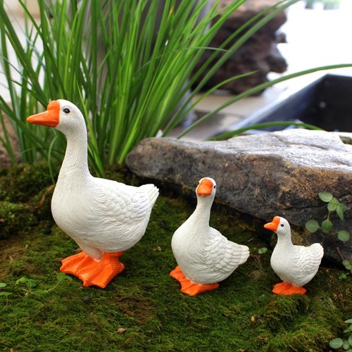 Set resin goose garden - set,