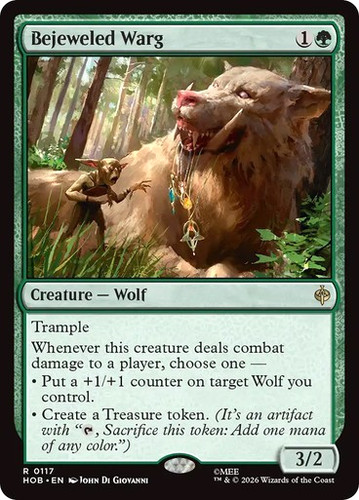 Mtg bejeweled warg the - -,