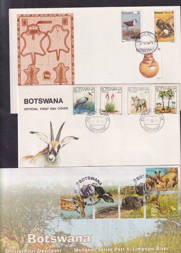 Botswana birds choice - botswana, fdc