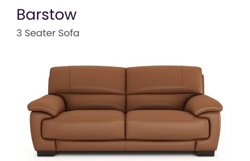 Dfs barstow leather sofa - leather, set