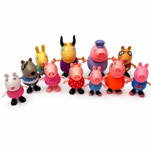 Peppa pig figure lot 10 - pig,
