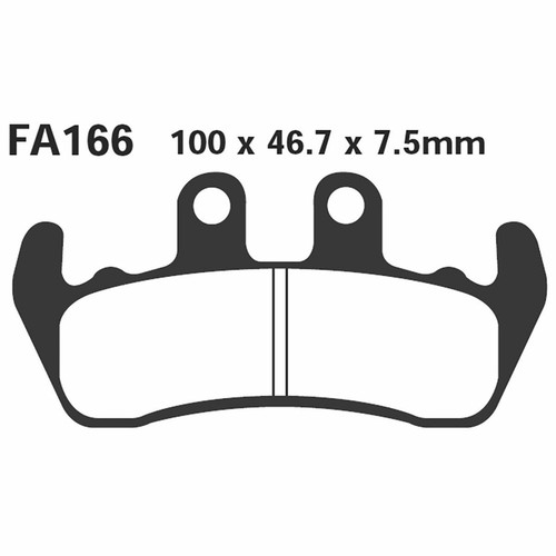 Pair pads ebc - pads, for