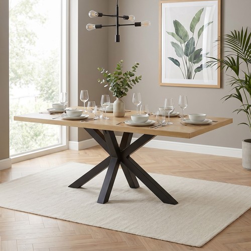 Dining table with black - table,