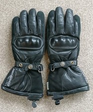 Hein Gericke Sheltex Mens Touring Motorcycle Gloves Size XLL Black Leather 