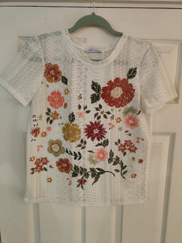 Zara white blouse with - zara,