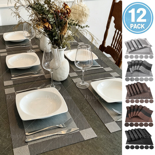 6pcs set pvc place - mats,