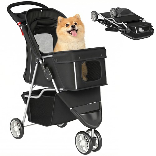 Pawhut pet stroller pushchair - pet,