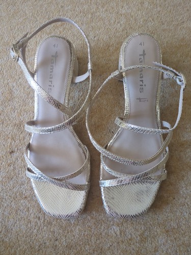 Tamaris size gold sandals - size,