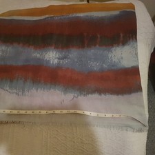 Next Womens large scarf. Lovely Red blue grey mustard Colours. Approx 40 x 60 