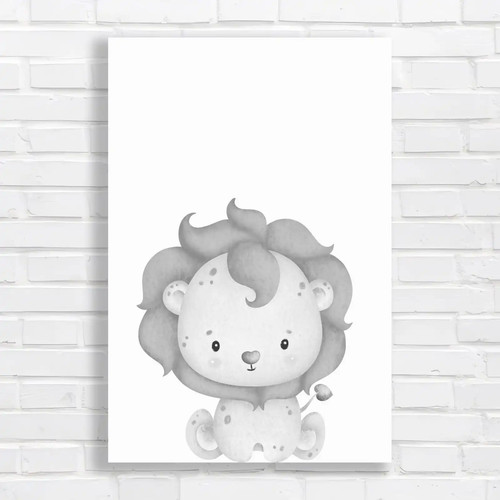 Adorable lion cub - lion, black
