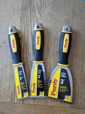 Purdy Stiff Putty Scraper Tool, 1.5",2",3", Rust Resistant Carbon Steel