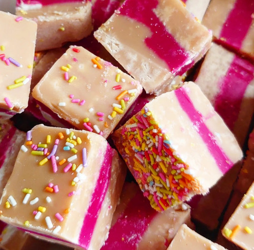 Birthday cake fudge - by,