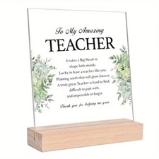 Gift for teacher Teacher gifts Teaching assistant,Nursery teacher Present Plaque