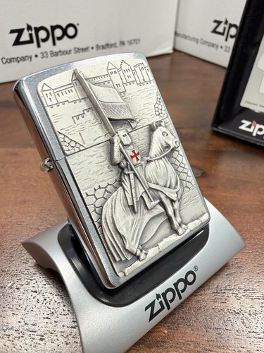 Zippo lighter knights templar - lighter,
