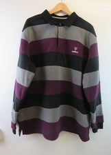 Men's Guinness Fleece Striped Rugby Shirt Size: 2XL