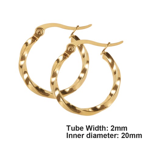 9ct gold creole - 9ct,