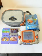 VTech V.Smile Pocket Console case car adapter & 4 Games Disney Cars Educational