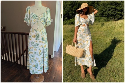 Zara summer dress linen - summer,
