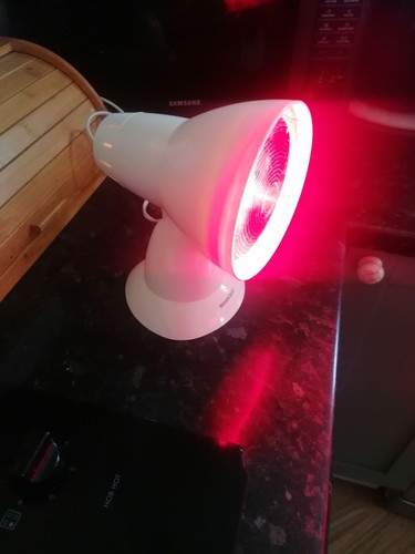 Infrared therapy heat lamp