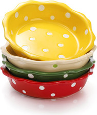 4 Pack Ceramic Mini Pie Pans 6