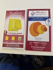 Spellbinders Nestabilities Cut Emboss And Stencil, Various - 11 Dies Barely Used