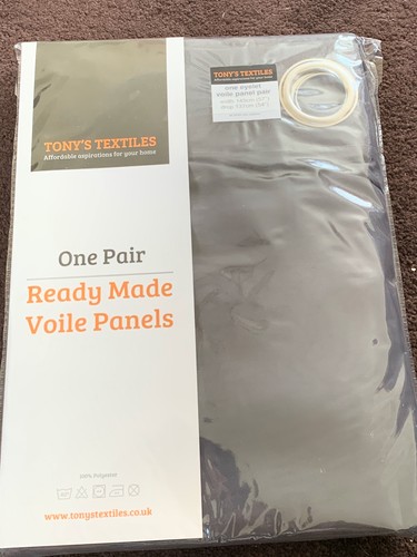 One pair voile eyelet - one, curtains