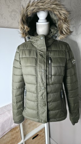 Womens superdry green quilted - womens,