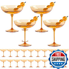 24 PCS Plastic Coupe Glasses 9