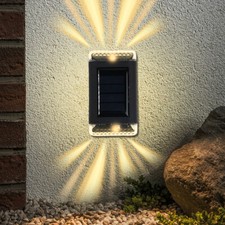 8x SUPER BRIGHT SOLAR POWERED DOOR FENCE WALL LIGHTS LED OUTDOOR GARDEN LAMP