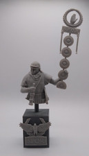 #550-SOLID RESIN-GREAT HIGH DETAIL-1/12th-ROMAN BUST w. FREE DISPLAY PLINTH