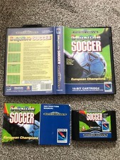 SENSIBLE SOCCER SEGA MEGA DRIVE GAME BOXED WITH MANUAL OFFICIAL UK PAL