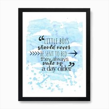 Boys Grow Up Peter Pan Art