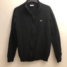 Lacoste Black Wool zipped