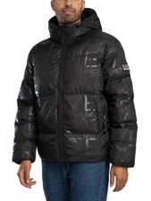 EA7 Men's Mountain Polar Down Logo Jacket, Black
