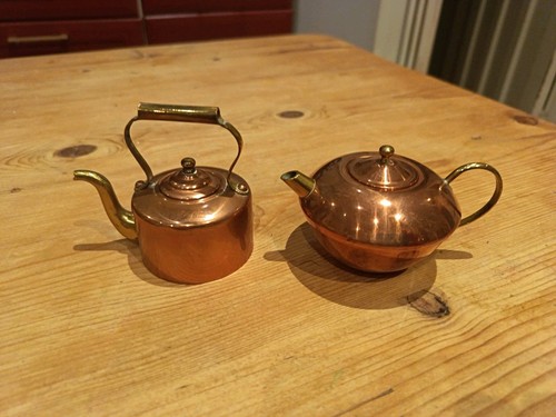 Miniature brass kettle - miniature, bundle