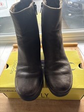 Fly London Boots Brown Leather