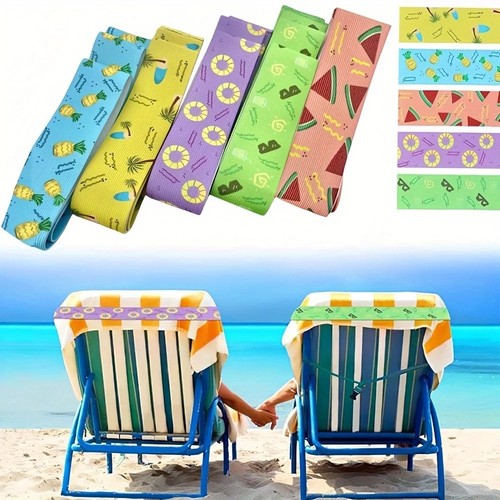 Sunbed strap towel bands - 5x,